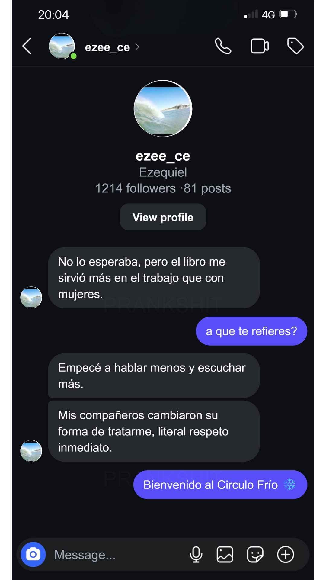 Testimonio 2 — autocontrol y presencia